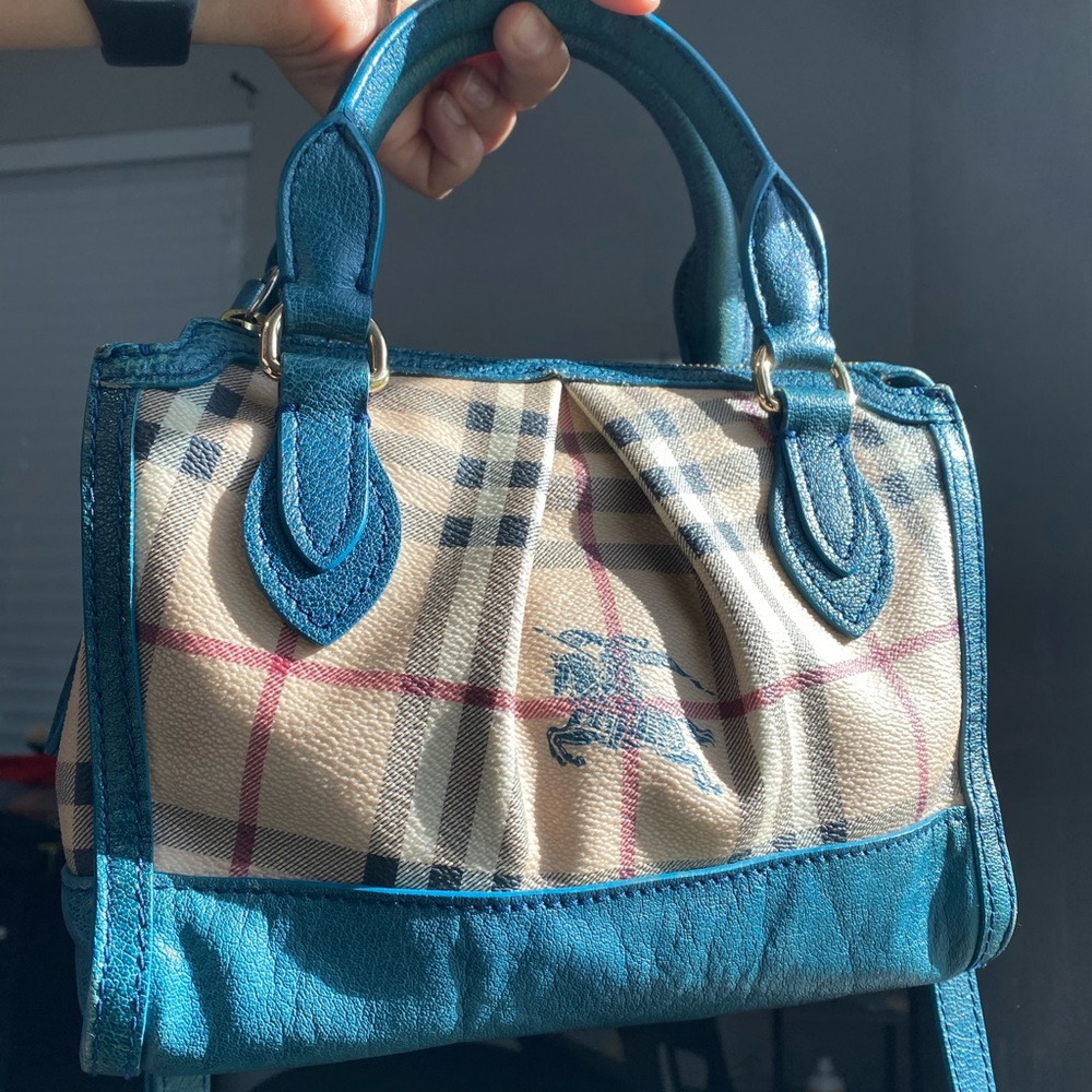 Rare Burberry Vintage Haymarket Check Crossbody